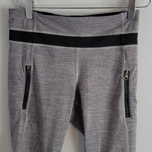 Lululemon Inspire 7/8 Tight Gray Zip Pockets 6 - Picture 4 of 12